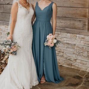 Kennedy Blue Riley Bridesmaid Dress - Slate Blue